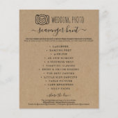 結婚のフォトスカベンジャー狩りIスパイゲームクラフトフライ チラシ (正面)