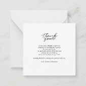 結婚のフォトスクリプト ノートカード (裏面)