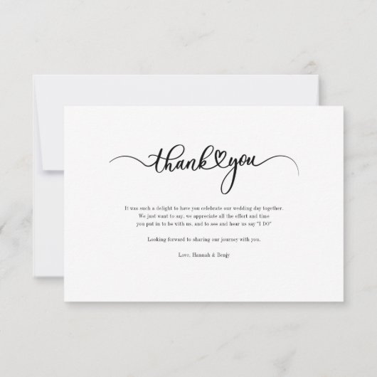 結婚のフォトスクリプト ノートカード (裏面)