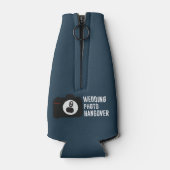 結婚のフォトハングオーバービールボトルクール ボトルクーラー (裏面)