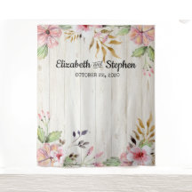 結婚のフォトブースBackflowers Wood素朴