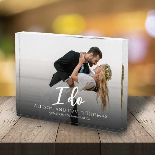 結婚のフォトミニマルシンプル主義カップル フォトブロック