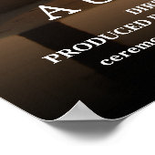 結婚のフォトムービーのポスター – 自分で作成 ポスター (角)