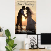結婚のフォトムービーのポスター – 自分で作成 ポスター (ホームオフィス)
