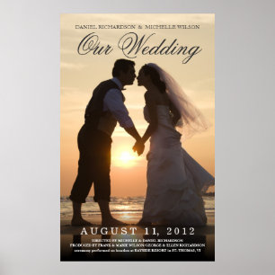 結婚のフォトムービーのポスター – 自分で作成 ポスター