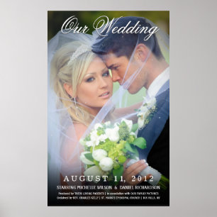 結婚のフォトムービーのポスター – 自分で作成 ポスター