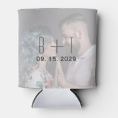 結婚のフォトモノグラムクーラーボックス 缶クーラー (正面)