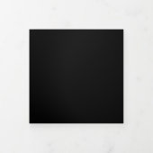 結婚のフォーマルBlack All 三つ折り招待状 (カバー)