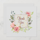 結婚のフラットサンキューカード サンキューカード (正面/裏面)