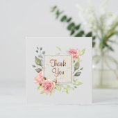 結婚のフラットサンキューカード サンキューカード (スタンド正面)