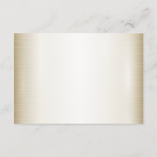 結婚のフローラゴールデン華美ハートフレームエレガント エンクロージャーカード (裏面)