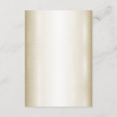 結婚のフローラゴールデン華美ハートフレームエレガント エンクロージャーカード (裏面)