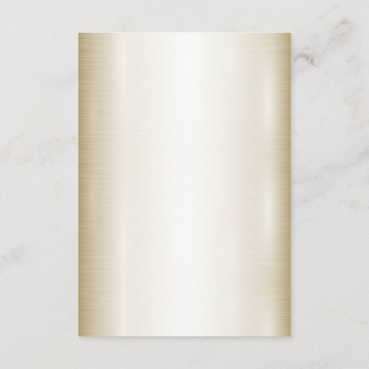 結婚のフローラゴールデン華美ハートフレームエレガント エンクロージャーカード (裏面)