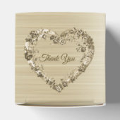 結婚のフローラゴールデン華美ハートフレームエレガント フェイバーボックス (上部)