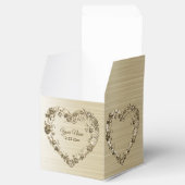 結婚のフローラゴールデン華美ハートフレームエレガント フェイバーボックス (オープン)