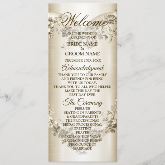 結婚のフローラゴールデン華美ハートフレームエレガント プログラム (正面)