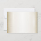 結婚のフローラゴールデン華美ハートフレームエレガント 出欠カード (裏面)