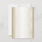 結婚のフローラゴールデン華美ハートフレームエレガント 出欠カード (裏面)