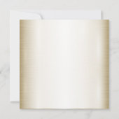 結婚のフローラゴールデン華美ハートフレームエレガント 招待状 (裏面)