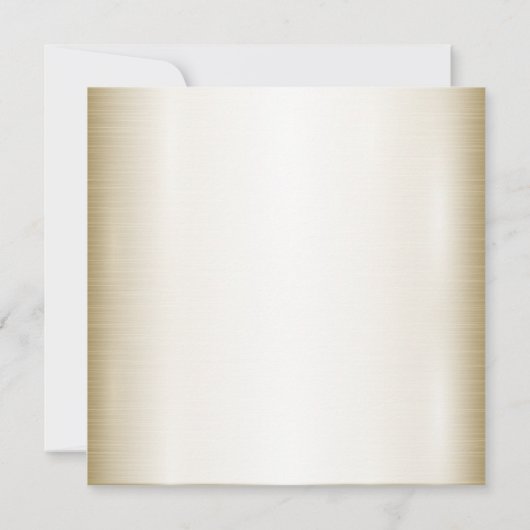 結婚のフローラゴールデン華美ハートフレームエレガント 招待状 (裏面)