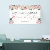 結婚のフローラバナー – ウェディングシャワー 横断幕 (トレードショー)