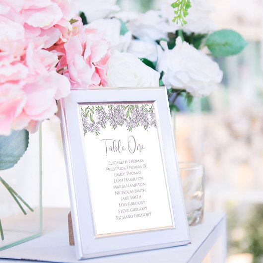 結婚のフローラ薄紫書道表番号