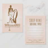 結婚のブライダルおよび夕べファッション – 名刺 (正面/裏面)