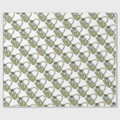 結婚のブライダルパーティフラワーガールラッピング紙 ラッピングペーパー (フラット)