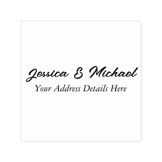 結婚のプモダンラエレガントインシンプルプロフェッショナル セルフインキングスタンプ (デザイン)