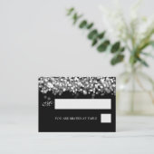 結婚のプレイスカードシルバーライト プレイスカード (スタンド正面)