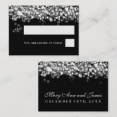 結婚のプレイスカードシルバーライト プレイスカード (正面/裏面)