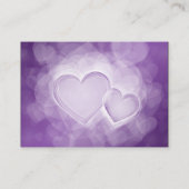 結婚のプレイスカードモダンハート プレイスカード (裏面)