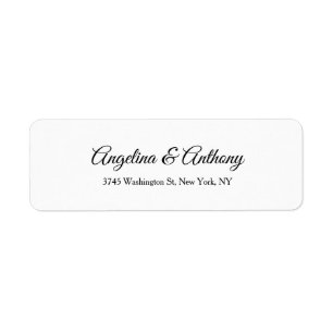 結婚のプロフェッショナルクリエイティブスクリプト白黒 ラベル