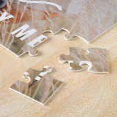 結婚のプロポーザルのカップルの写真 ジグソーパズル (側面)