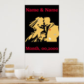 結婚のポスター、編集文字 ポスター (キッチン)