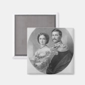結婚のポートレートの高王室のさ マグネット (正面/裏面)