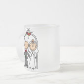 結婚のマグ フロストグラスマグカップ (正面左)