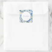 結婚のミニマエレガントリストクラシカルブルーフローラ スクエアシール (バッグ)