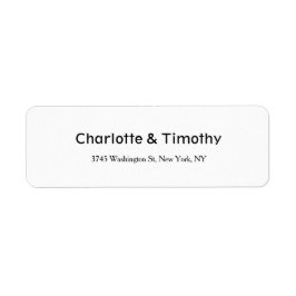 結婚のミニマエレガントリストクリエイティブブラック&ホワイト ラベル