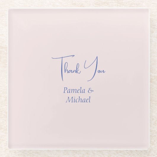 結婚のミニマクラシカルリスト ガラスコースター (正面)