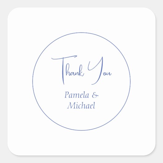 結婚のミニマクラシカルリスト スクエアシール (正面)