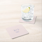 結婚のミニマクラシカルリスト スクエアペーパーコースター (インサイチュ)