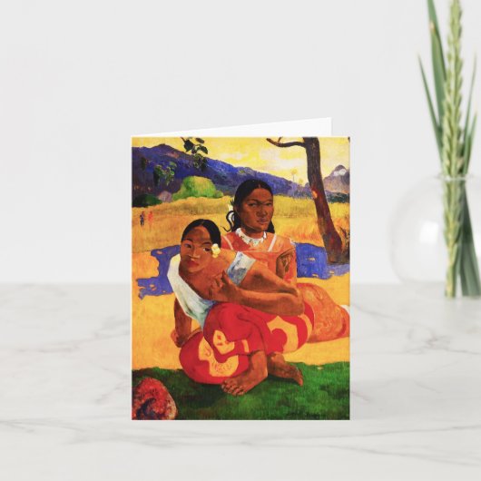 結婚のメッセージカードある場合のGauguin カード (正面)