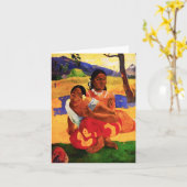 結婚のメッセージカードある場合のGauguin カード (黄色い花)