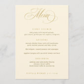 結婚のメニューと金ゴールド メニュー (正面)