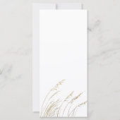 結婚のメニューカードギルド水彩望峰フローラ (裏面)