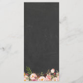 結婚のメニューテンプレートヴィンテージフローラChalkboard メニュー
