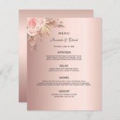 結婚のメニューパンパスグラスバラ金ゴールドフローラ (正面/裏面)