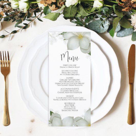 結婚のメニュー書道フローラMagnolia メニュー