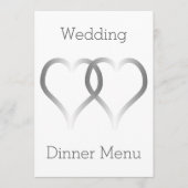 結婚のメニュー銀ハート メニュー (正面)